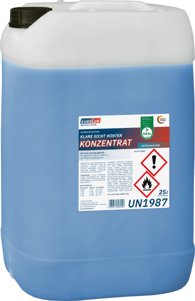 EUROLUB KLARE SICHT WINTER KONZENTRAT bis -60° - 25 L (803025)