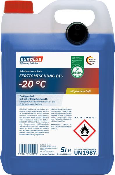 EUROLUB SCHEIBENFROSTSCHUTZ Fertigm. -20°C - 5 L (10012450)