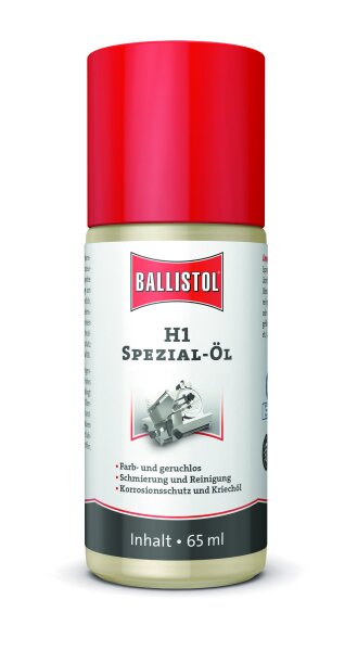 BALLISTOL H1 Spezial-Öl, 65 ml NSF-Registrated No. 143097 (25319)