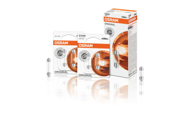 OSRAM Original 12V 10W 31mm Soffitte Faltschachtel 6438