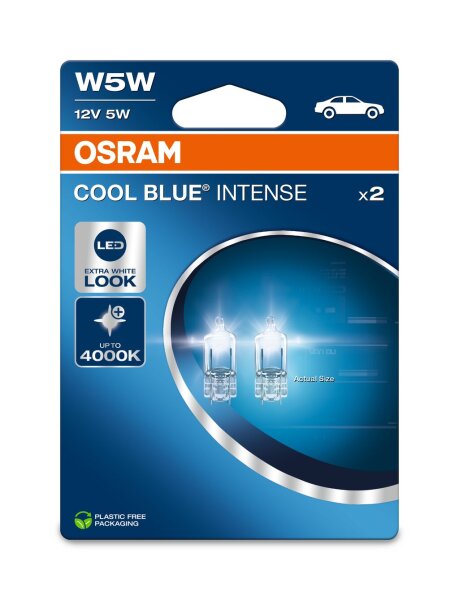 OSRAM COOL BLUE® INTENSE W5W Doppelblister Eco 2825CBN-2BL