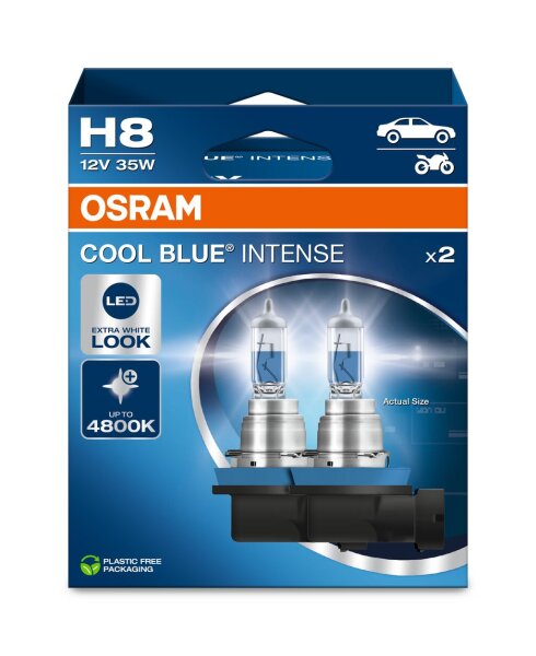 OSRAM COOL BLUE® INTENSE (Next Gen) H8 Hängebox Eco 64212CBN-2HB