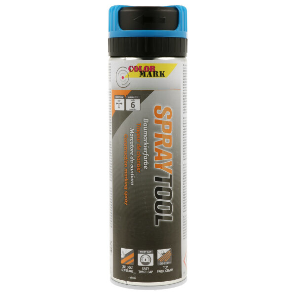 ROCOL TOP Markierungsspray WEISS – 500 Ml Acryl-Sprayfarbe Für Baustelle, Forst & Industrie