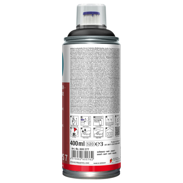 SprayMAX 400ml, 1K Füllprimer - Primer Shade schwarz 680277