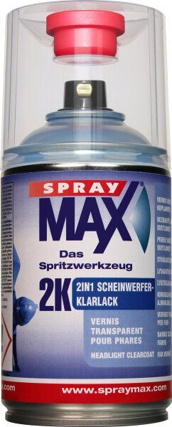 SprayMAX 250ml, 2K 2in1 Scheinwerferklarlack transparent glänzend 684068