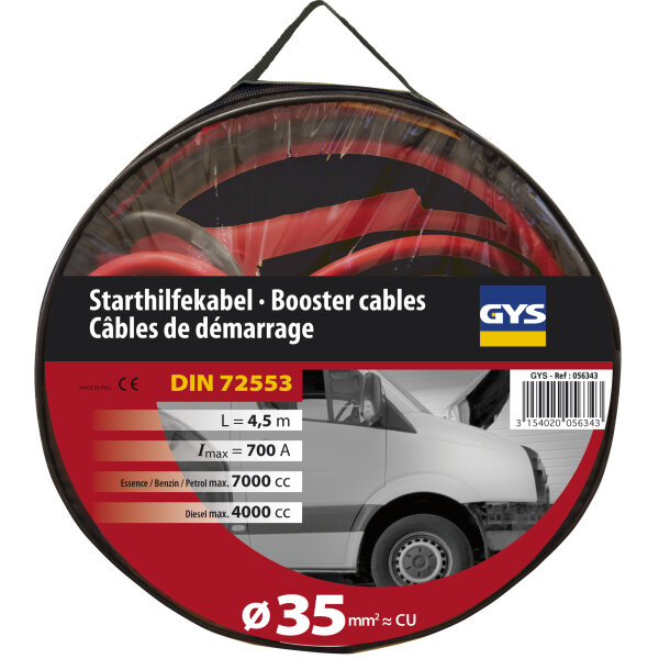 GYS Starthilfekabel 700A - 35mm² - 2x 4.5m 056343