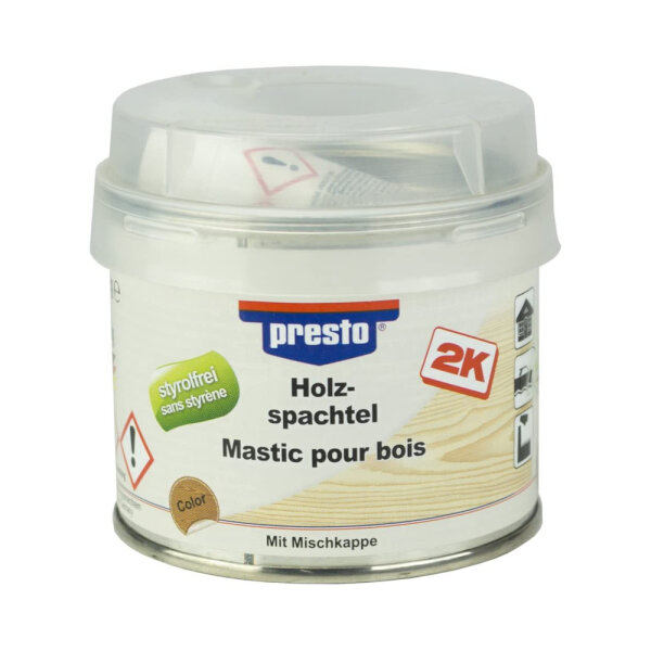 PRESTO Holzspachtel hell oder dunkel Styrolfrei 250 g 443534