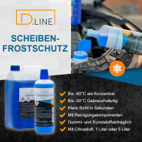 D.LINE Scheibenfrostschutz Konzentrat -60°C 1 Liter (DL 2020)