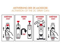 FOLIATEC Auspuff 2K Lackspray, schwarz glänzend 250 ml 2125