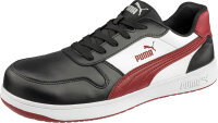 Puma FRONTCOURT BLK/WHT/RED LOW S3L ESD FO HRO SR schwarz/weiß