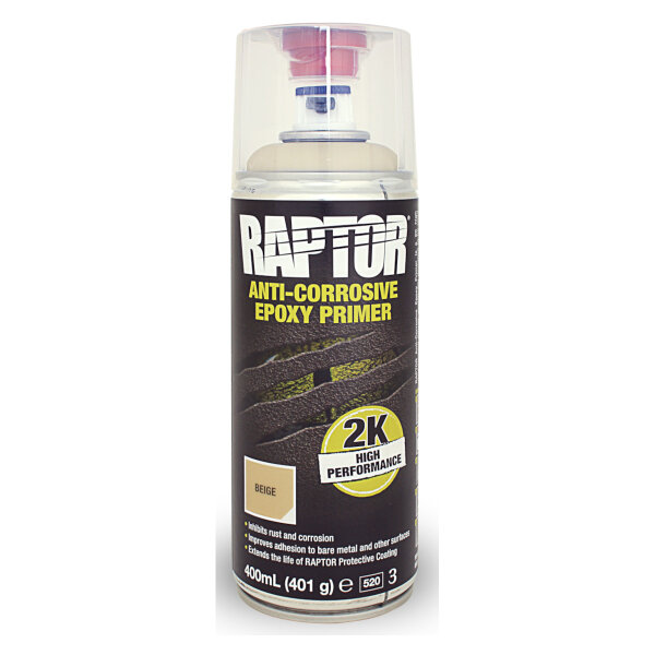 RAPTOR Epoxidgrundierung Primer 2K Spray Beige Spraydose 400 ml REP/AL