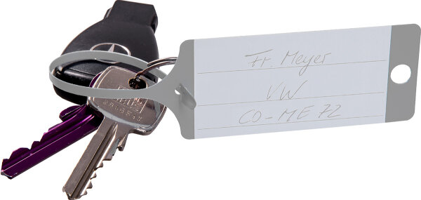 Eichner PP-Schlüsselanhänger FIX Hellgrau (100 Stück pro Packung)