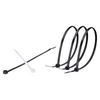 COREXX Kabelbinder 4,7x370mm (100 Stück) schwarz,...