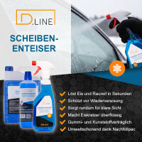 D.LINE Premium Scheibenenteiser 1 Liter Nachfüllflasche (DL 2031)