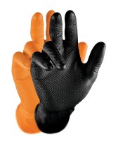 Grippaz Nitril-Handschuhe 246 schwarz oder orange 240mm (50 Stück)