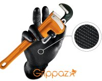 Grippaz Nitril-Handschuhe 246 schwarz,M (50 Stück)