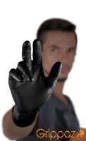 Grippaz Nitril-Handschuhe 246 schwarz,M (50 Stück)