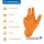 Grippaz Nitril-Handschuhe 246 orange,M (50 Stück) 246OR-EN/8