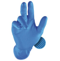 Grippaz Nitril-Handschuhe 306DB blau,2XL (50 Stück)