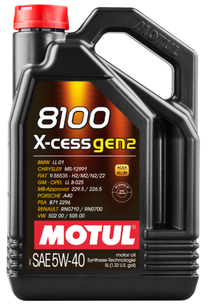 Motul Motorenöl 8100 X-cess GEN2 5W40 5 Liter 112351