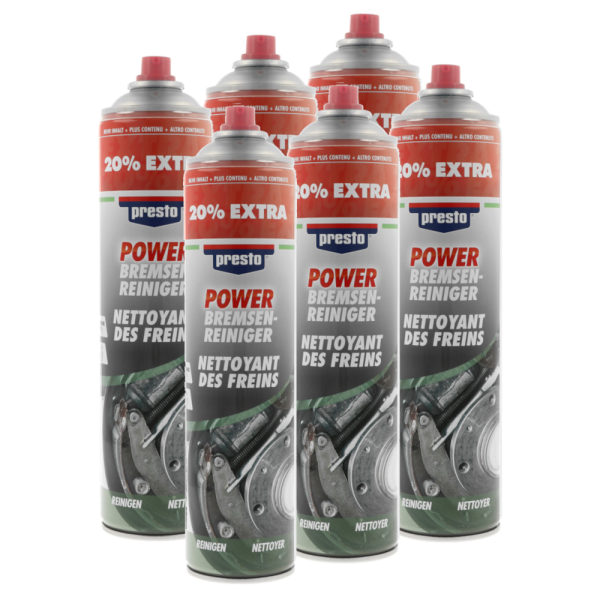 PRESTO Power Bremsenreiniger 6x 600 ml 307287 (6er Set)