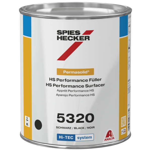 Spies Hecker Permasolid® HS Performance Füller 5320 3,5 l Schwarz 4025331466772