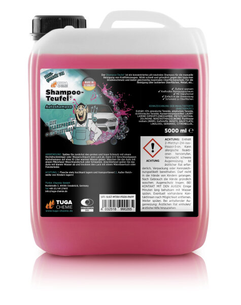 TUGA Shampoo-Teufel Fahrzeugshampoo 5 l (ST-5-D)