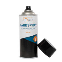 D.LINE Farbspray/Lackspray schwarz glänzend 400 ml