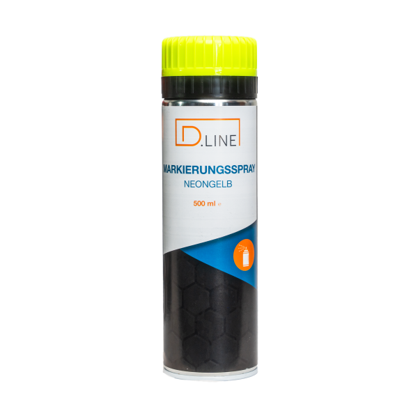 D.LINE Markierungsspray / Baumarkierungsfarbe / Forstmarkierer neongelb 500 ml
