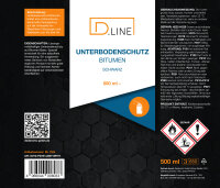 D.LINE Unterbodenschutz UBS Bitumen schwarz 500 ml Sprühdose