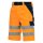 NITRAS MOTION TEX VIZ, Warnschutz - Arbeitshose, kurz neonorange 7570-4121