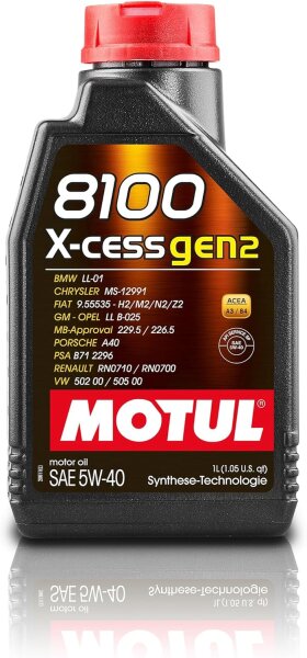 Motul Motorenöl 8100 X-cess GEN2 5W40 1 Liter 112350