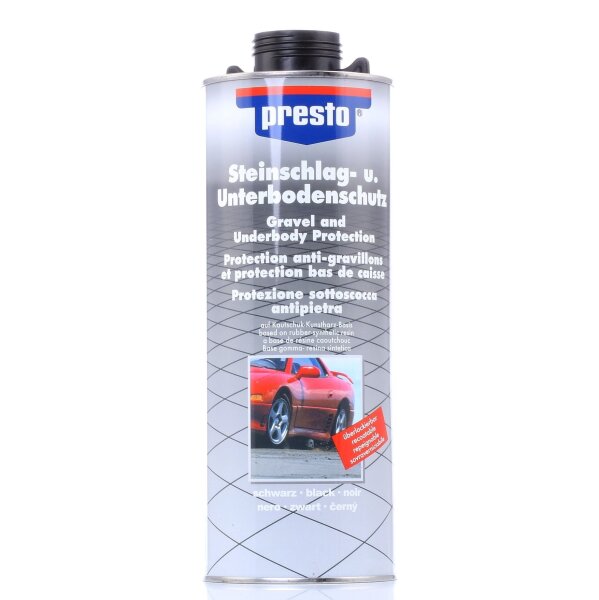 PRESTO Steinschlag-Unterbodenschutz überlackierbar schwarz 1000ml 70580
