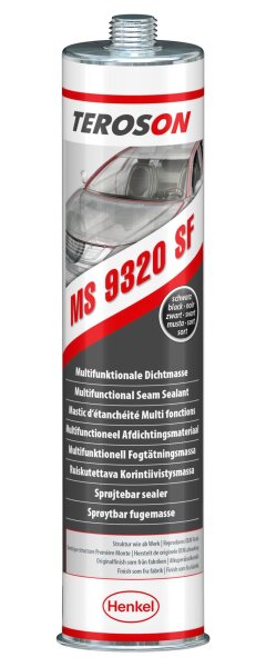 TEROSON MS 9320 SF GY  Karosseriedichtmasse schwarz 300 ml 2486736