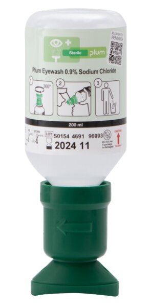 Holthaus Augenspülflasche Plum mit 200 ml steriler Kochsalzlösung (50021)