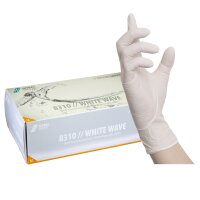 NITRAS WHITE WAVE, Nitril-Einmalhandschuhe, weiß,...