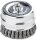 LESSMANN Zopf-Topfbürste mit Stützring Drm 100 mm 26 Z Stahldraht STH glatt 0,50 mm 486217