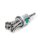 LESSMANN Zopf-Pinselbürste mit 6 mm Schaft Drm 19 mm  6 Zöpfe  mit Blume  Stahldraht 453358
