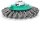 LESSMANN Zopf-Kegelbürste Drm 100 x 12 mm 18 Z Stahldraht rostfrei ROH glatt 0,50 mm 475211