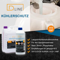 D.LINE Kühlerfrostschutz ANTIFREEZE XX 12 EVOX SUPER (Violett) Konzentrat 5 Liter (DL 2044)