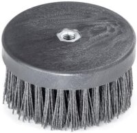 LESSMANN Tellerbürste Kunststoffkörper Drm. 130 mm 4 rhg. Schleifborsten SIC K 80 405845