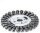 LESSMANN Zopf-Rundbürste Drm 125 x 14 mm 20 Z Stahldraht STH glatt 0,50 mm Bohrung 473211