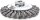 LESSMANN Zopf-Kegelbürste Drm 100 x 12 mm 18 Z Stahldraht STH glatt 0,50 mm, Gew. M1 471257
