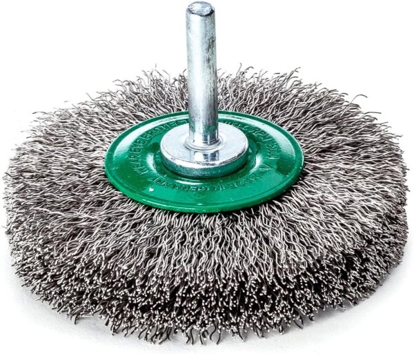 LESSMANN Rundbürste mit 6 mm Schaft Drm 70 x 16-18 mm, Stahldraht rostfrei ROF gew. 417363