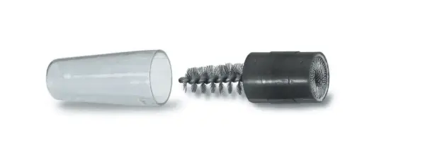 LESSMANN Polklemmenbürste 180/120x60mm Stahldraht gew. Kunststoffkörper schwarz 563301