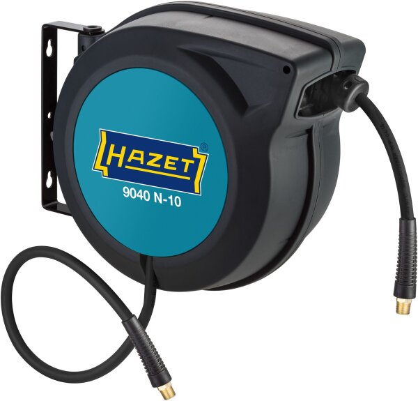 HAZET Schlauchaufroller 9040N-10 für Druckluft und Wasser - mit oder ohne Sicherheitskupplung