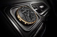 HP-Autozubehör Christophorus Plakette in Gold oder Silber, Ø 43 mm,