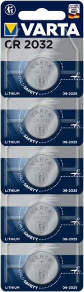 VARTA Lithium Knopfzellen CR2032 3V 5er Blister