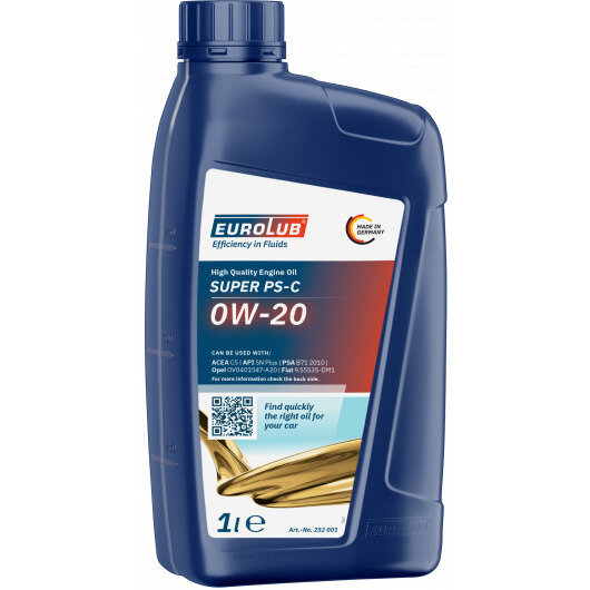 EUROLUB SUPER PS-C 0W-20 1 Liter