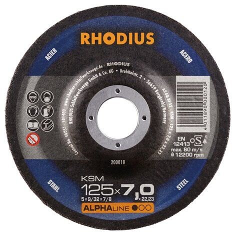 RHODIUS Schruppscheibe KSM 115x7,0x22,23 mm Stahl